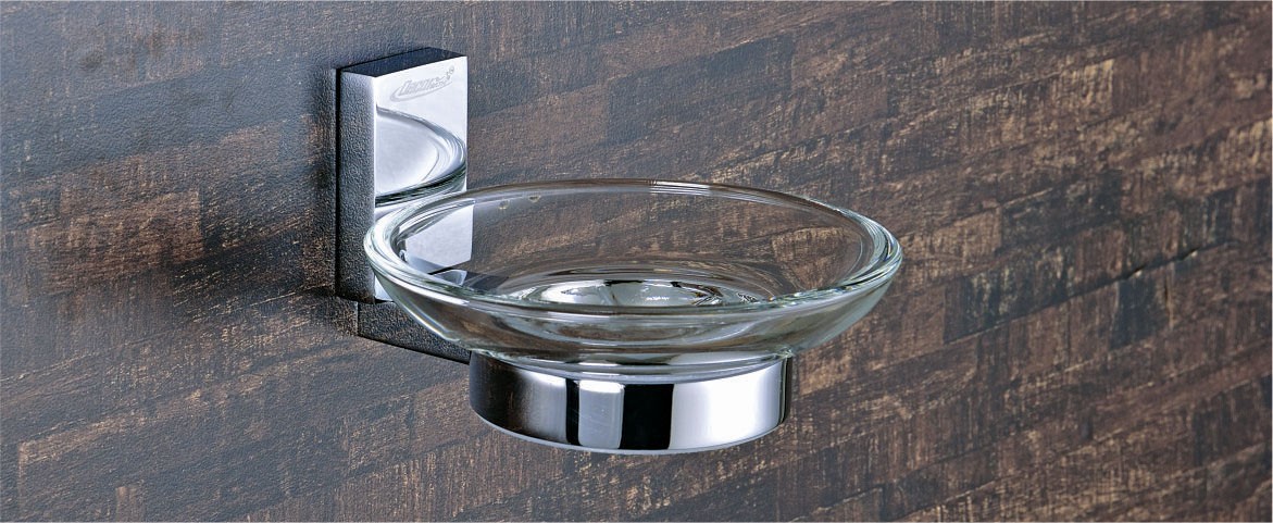 Glass Soap Dish by Decor Brass Bath Cartier