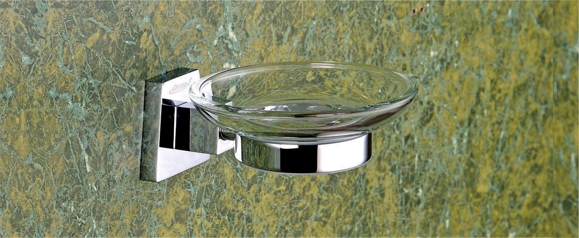 Glass Soap Dish by Decor Brass Bath Olay