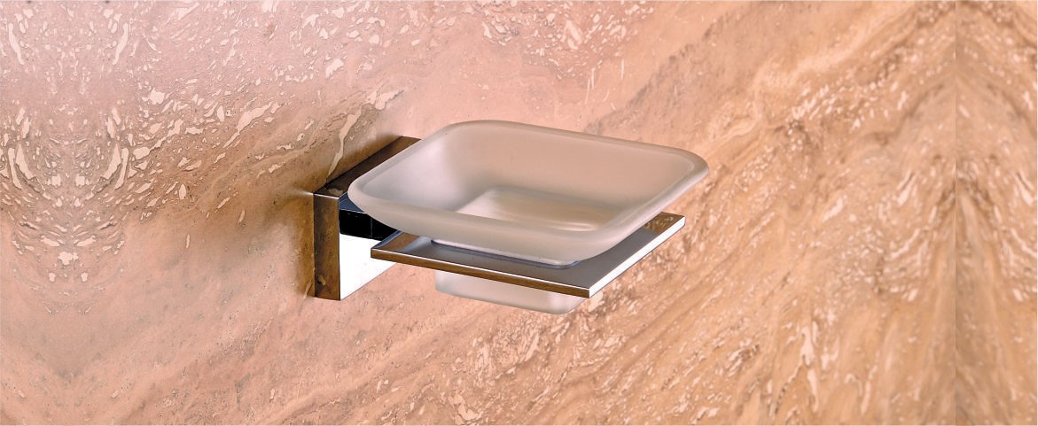 Glass Soap Dish by Decor Brass Bath Tangent